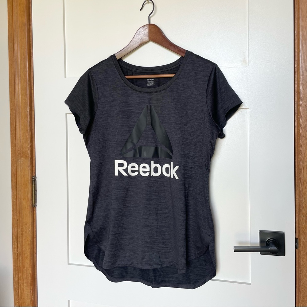 Reebok Black Athletic Top High Low Style Medium